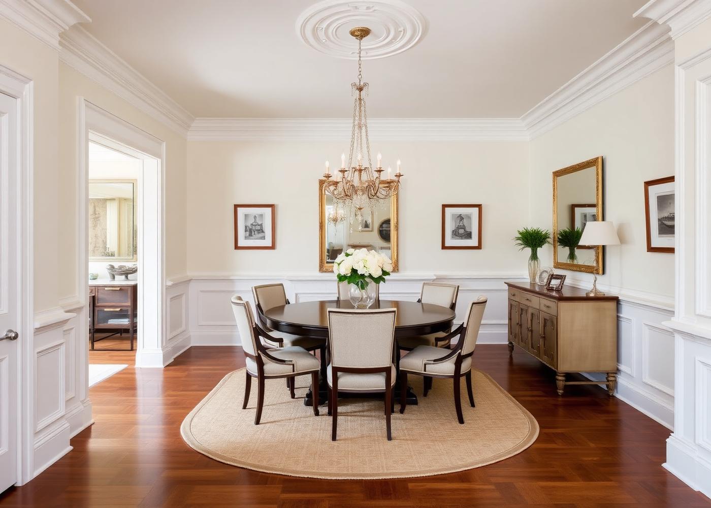 Elegant dining room interior